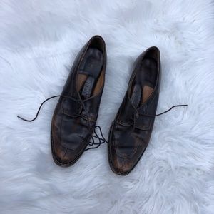 Bølo Brown Leather Lace Up Shoes Size 9